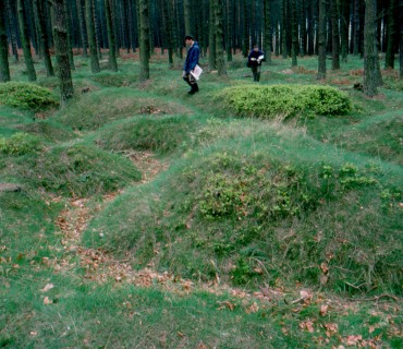Half scale trench model at Cannock Chase copyright Wayne Cocroft